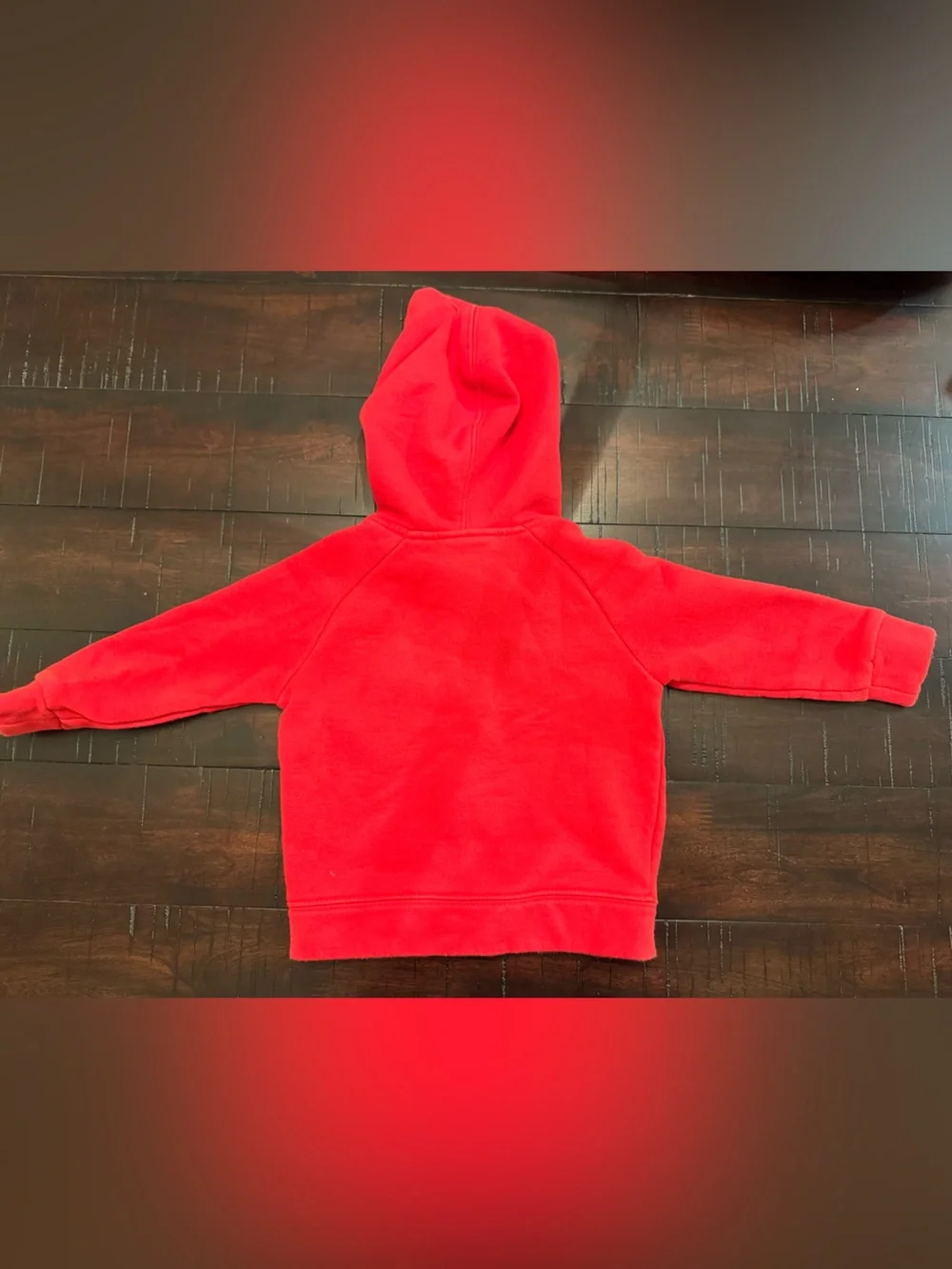 Nike Toddler Red Hooded Zip Hoodie size 12 months
